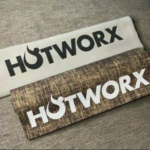 EUC HOTWORX  mat & towel Hot Yoga Rubber back, non slip
